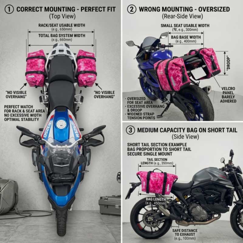 Motozikleta buztanezko poltsa fabrikatzailea OEM proiektuetarako