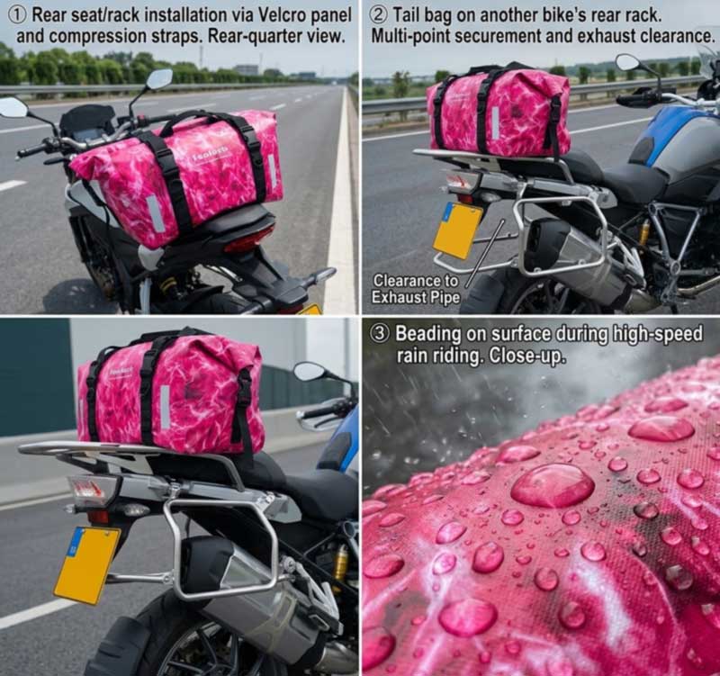 Motozikleta Iragazgaitzezko Poltsa Fabrikatzailea Abentura Marketarako